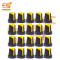 Yellow color Potentiometer knob Rotary switch caps pack of 20pcs